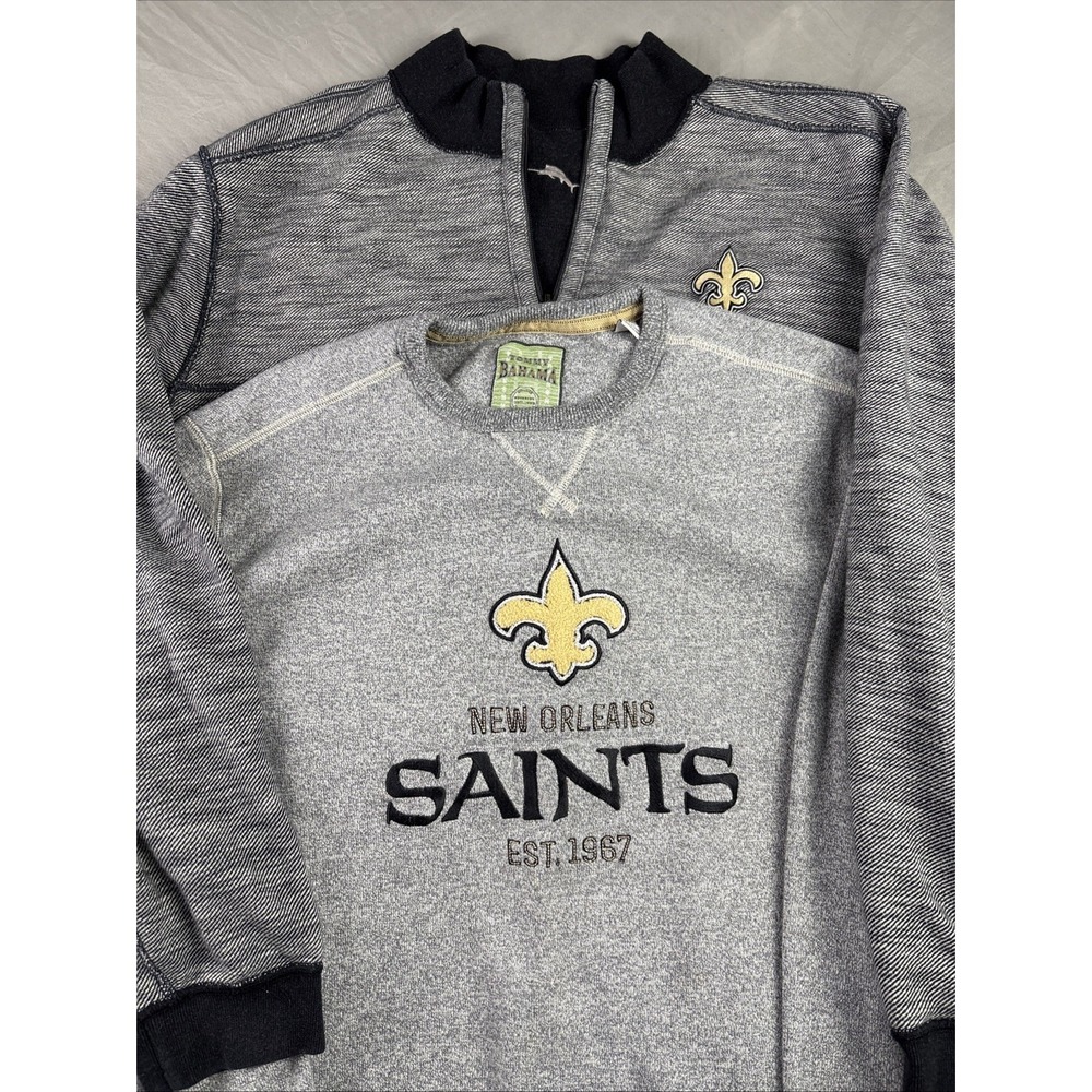 New Orleans Saints Tommy Bahama Football Size XXL Sweaters Lot Of 2 Reversible